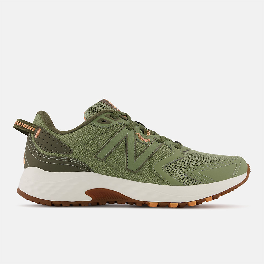 New Balance 410v7 Shoes Camo Green with Orange